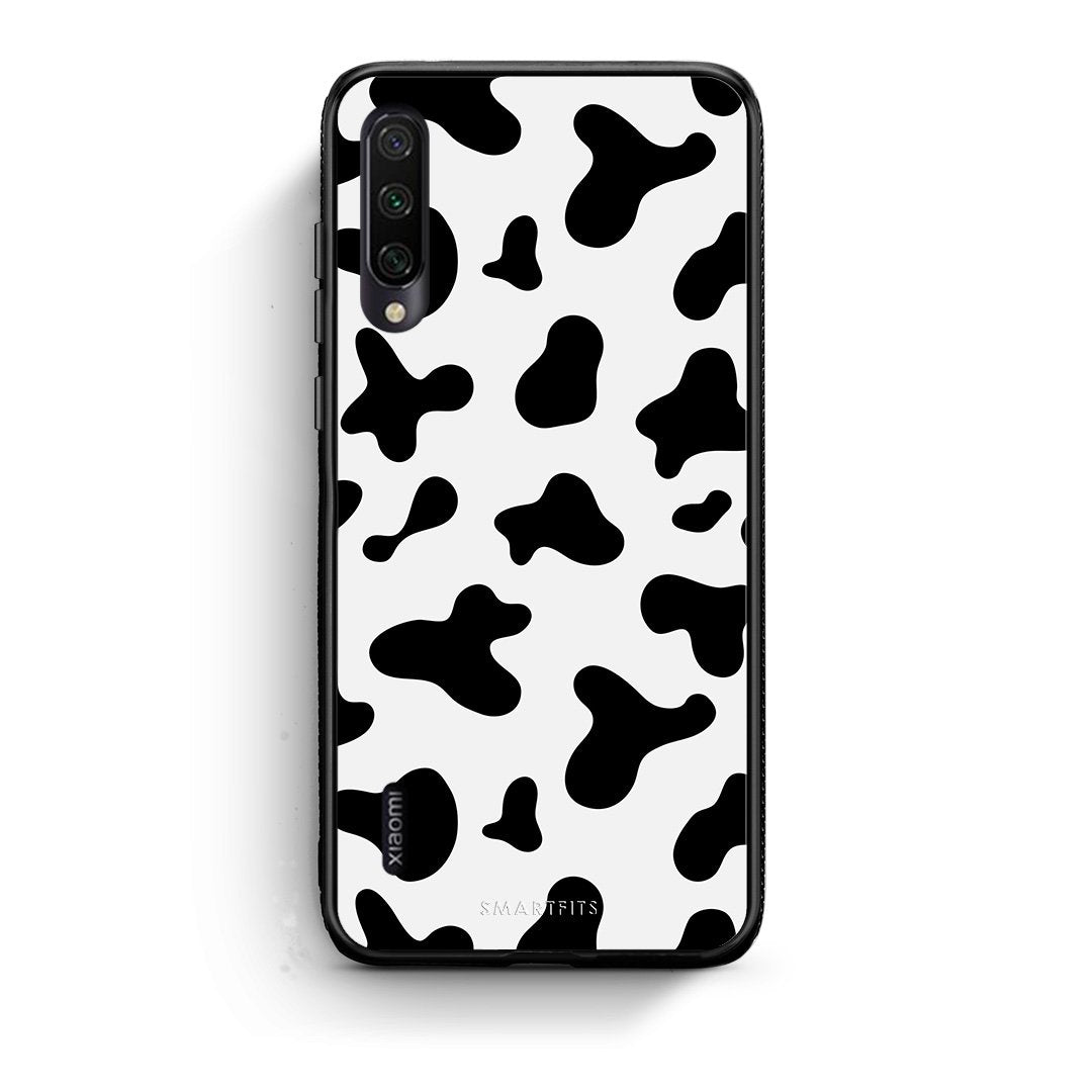 Xiaomi Mi A3 Cow Print θήκη από τη Smartfits με σχέδιο στο πίσω μέρος και μαύρο περίβλημα | Smartphone case with colorful back and black bezels by Smartfits