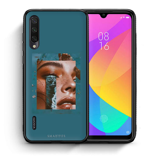 Θήκη Xiaomi Mi A3 Cry An Ocean από τη Smartfits με σχέδιο στο πίσω μέρος και μαύρο περίβλημα | Xiaomi Mi A3 Cry An Ocean case with colorful back and black bezels