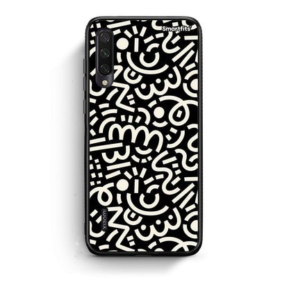 Xiaomi Mi A3 Doodle Art Θήκη από τη Smartfits με σχέδιο στο πίσω μέρος και μαύρο περίβλημα | Smartphone case with colorful back and black bezels by Smartfits