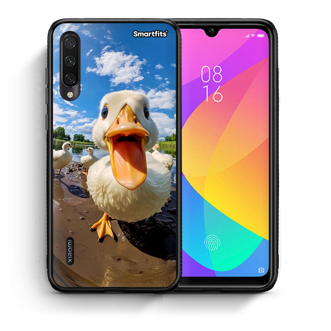 Θήκη Xiaomi Mi A3 Duck Face από τη Smartfits με σχέδιο στο πίσω μέρος και μαύρο περίβλημα | Xiaomi Mi A3 Duck Face case with colorful back and black bezels