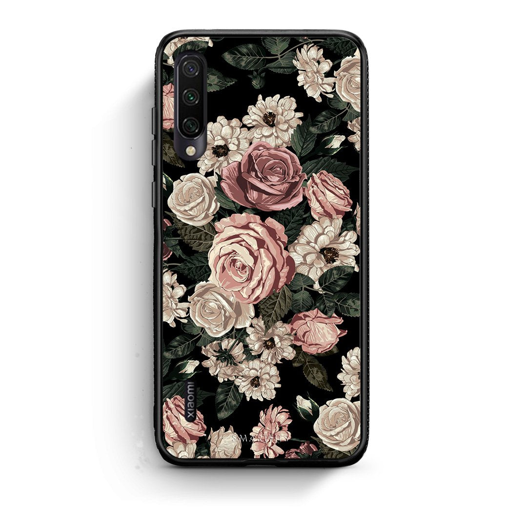 4 - Xiaomi Mi A3 Wild Roses Flower case, cover, bumper