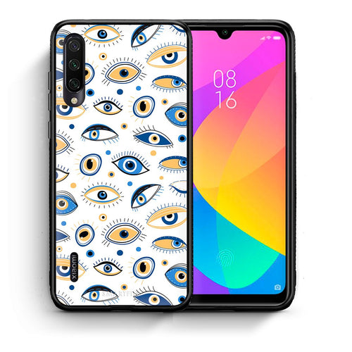 Θήκη Xiaomi Mi A3 Ftou Ftou από τη Smartfits με σχέδιο στο πίσω μέρος και μαύρο περίβλημα | Xiaomi Mi A3 Ftou Ftou case with colorful back and black bezels