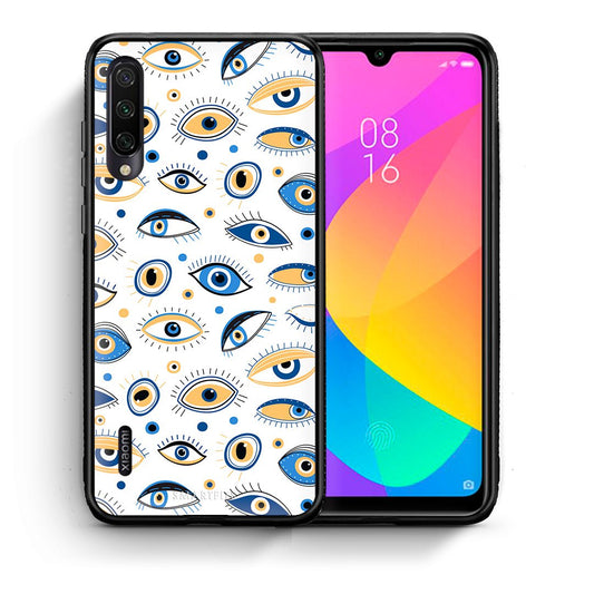 Θήκη Xiaomi Mi A3 Ftou Ftou από τη Smartfits με σχέδιο στο πίσω μέρος και μαύρο περίβλημα | Xiaomi Mi A3 Ftou Ftou case with colorful back and black bezels