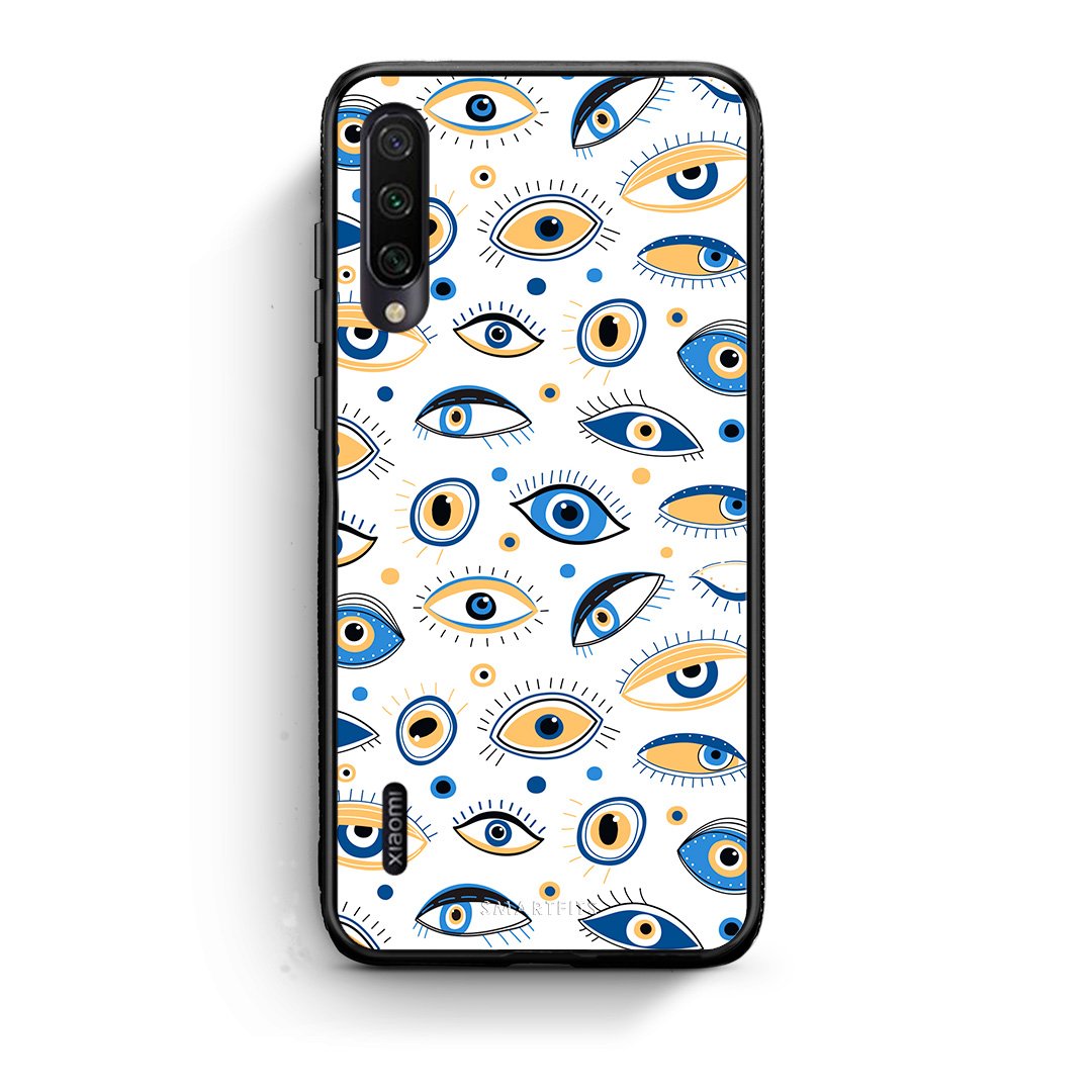 Xiaomi Mi A3 Ftou Ftou θήκη από τη Smartfits με σχέδιο στο πίσω μέρος και μαύρο περίβλημα | Smartphone case with colorful back and black bezels by Smartfits