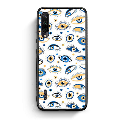 Xiaomi Mi A3 Ftou Ftou θήκη από τη Smartfits με σχέδιο στο πίσω μέρος και μαύρο περίβλημα | Smartphone case with colorful back and black bezels by Smartfits