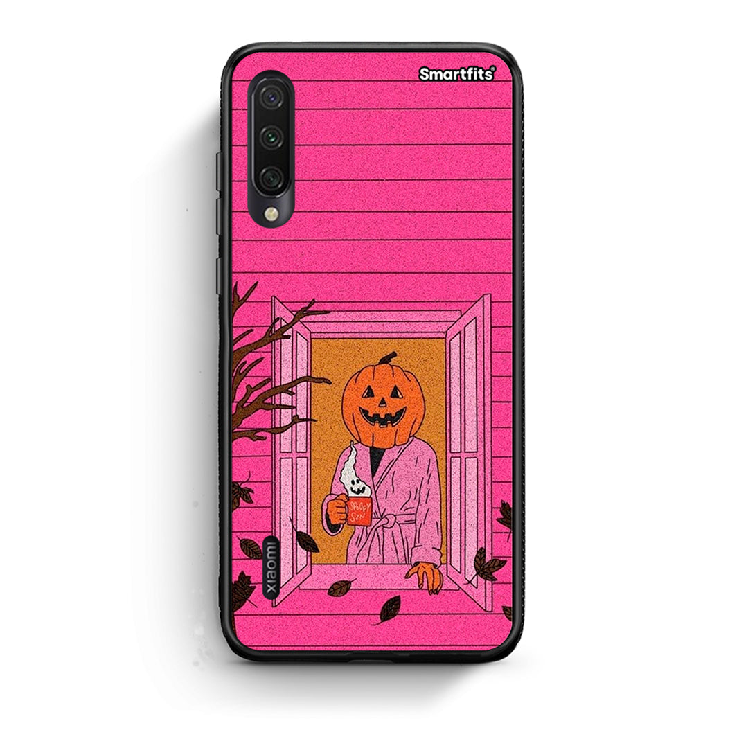 Xiaomi Mi A3 Halloween Pumpkin Lady Θήκη από τη Smartfits με σχέδιο στο πίσω μέρος και μαύρο περίβλημα | Smartphone case with colorful back and black bezels by Smartfits