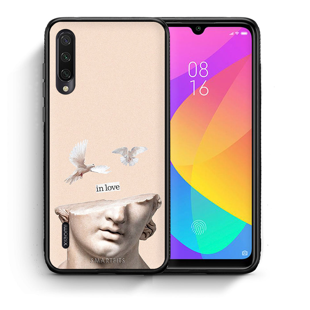 Θήκη Xiaomi Mi A3 In Love από τη Smartfits με σχέδιο στο πίσω μέρος και μαύρο περίβλημα | Xiaomi Mi A3 In Love case with colorful back and black bezels