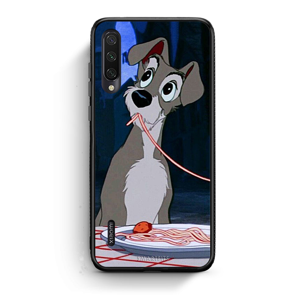 Xiaomi Mi A3 Lady And Tramp 1 Θήκη Αγίου Βαλεντίνου από τη Smartfits με σχέδιο στο πίσω μέρος και μαύρο περίβλημα | Smartphone case with colorful back and black bezels by Smartfits
