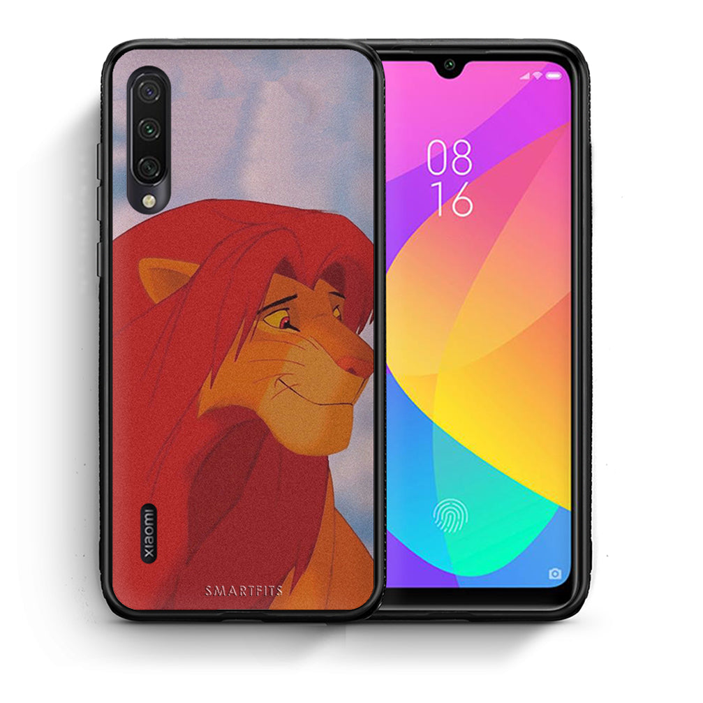 Θήκη Αγίου Βαλεντίνου Xiaomi Mi A3 Lion Love 1 από τη Smartfits με σχέδιο στο πίσω μέρος και μαύρο περίβλημα | Xiaomi Mi A3 Lion Love 1 case with colorful back and black bezels