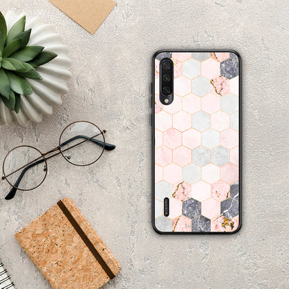 Marble Hexagon Pink - Xiaomi Mi A3 θήκη