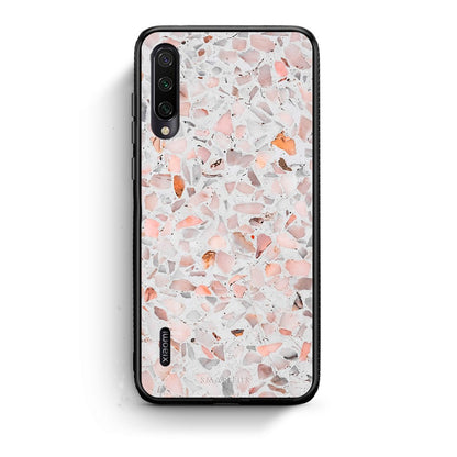 Xiaomi Mi A3 Marble Terrazzo θήκη από τη Smartfits με σχέδιο στο πίσω μέρος και μαύρο περίβλημα | Smartphone case with colorful back and black bezels by Smartfits