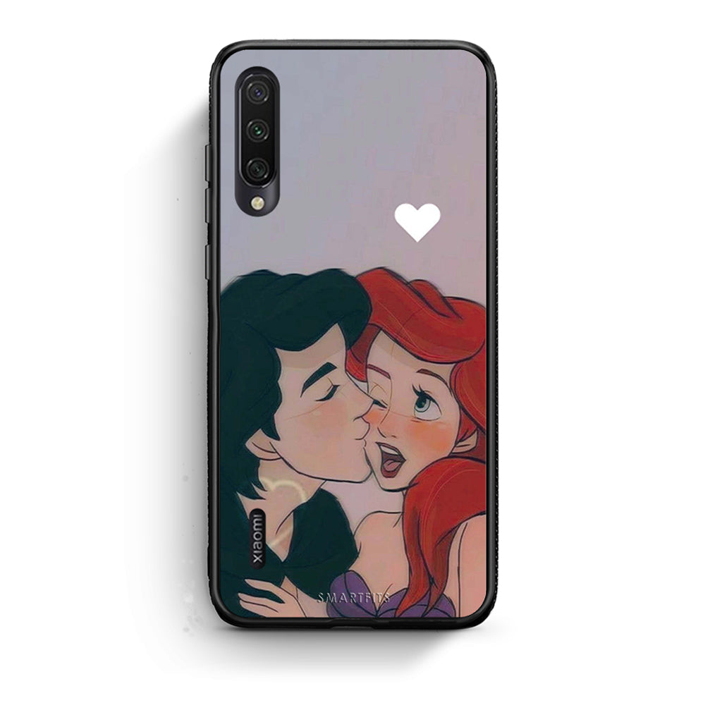 Xiaomi Mi A3 Mermaid Love Θήκη Αγίου Βαλεντίνου από τη Smartfits με σχέδιο στο πίσω μέρος και μαύρο περίβλημα | Smartphone case with colorful back and black bezels by Smartfits