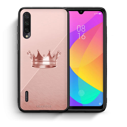 Θήκη Xiaomi Mi A3 Crown Minimal από τη Smartfits με σχέδιο στο πίσω μέρος και μαύρο περίβλημα | Xiaomi Mi A3 Crown Minimal case with colorful back and black bezels