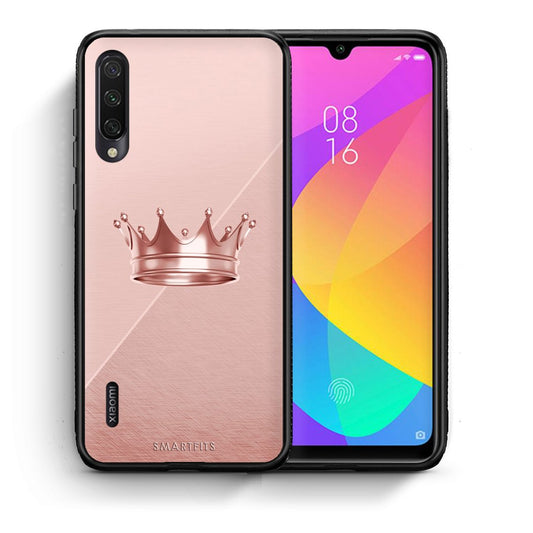 Θήκη Xiaomi Mi A3 Crown Minimal από τη Smartfits με σχέδιο στο πίσω μέρος και μαύρο περίβλημα | Xiaomi Mi A3 Crown Minimal case with colorful back and black bezels