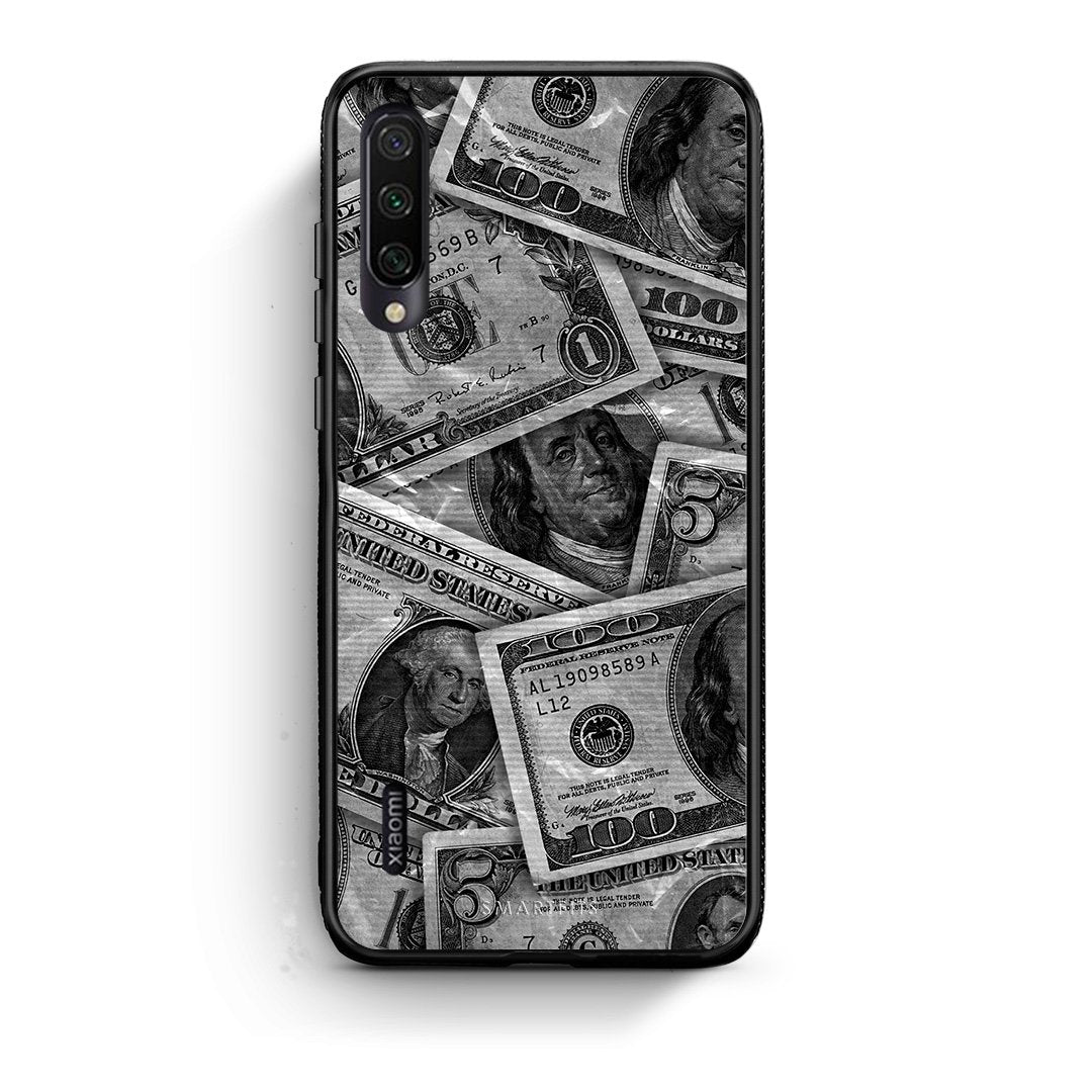 Xiaomi Mi A3 Money Dollars θήκη από τη Smartfits με σχέδιο στο πίσω μέρος και μαύρο περίβλημα | Smartphone case with colorful back and black bezels by Smartfits