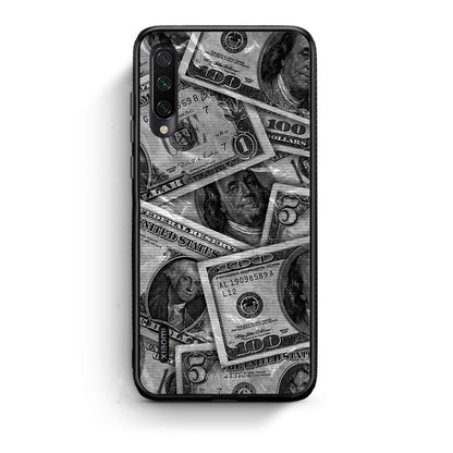 Xiaomi Mi A3 Money Dollars θήκη από τη Smartfits με σχέδιο στο πίσω μέρος και μαύρο περίβλημα | Smartphone case with colorful back and black bezels by Smartfits