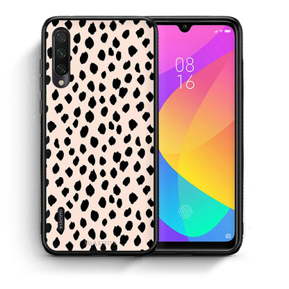 Θήκη Xiaomi Mi A3 New Polka Dots από τη Smartfits με σχέδιο στο πίσω μέρος και μαύρο περίβλημα | Xiaomi Mi A3 New Polka Dots case with colorful back and black bezels