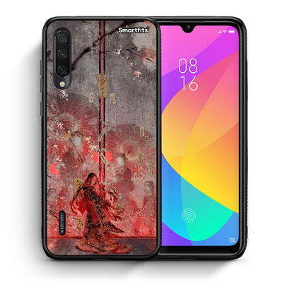 Θήκη Xiaomi Mi A3 Nezuko Kamado από τη Smartfits με σχέδιο στο πίσω μέρος και μαύρο περίβλημα | Xiaomi Mi A3 Nezuko Kamado case with colorful back and black bezels