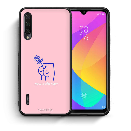 Θήκη Xiaomi Mi A3 Nice Day από τη Smartfits με σχέδιο στο πίσω μέρος και μαύρο περίβλημα | Xiaomi Mi A3 Nice Day case with colorful back and black bezels