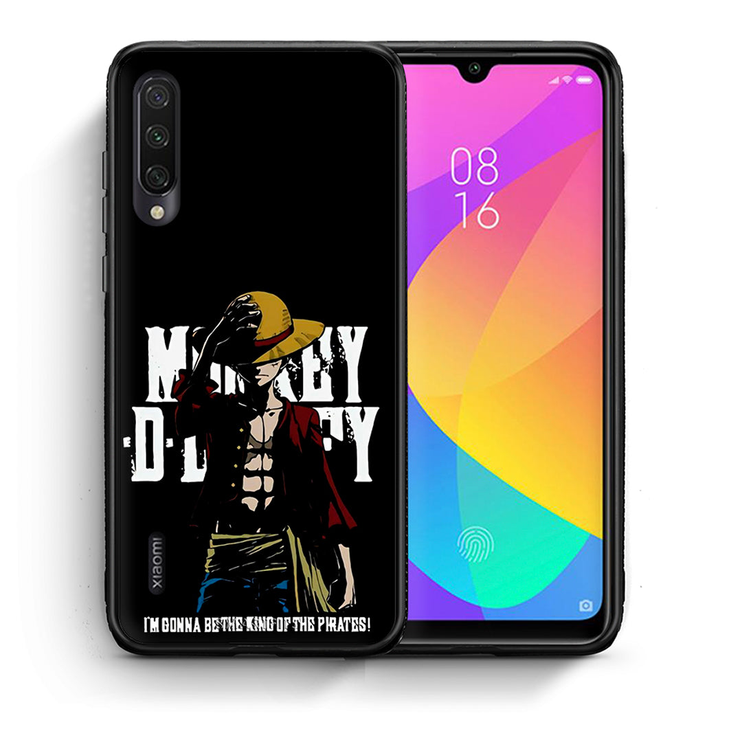 Θήκη Xiaomi Mi A3 Pirate King από τη Smartfits με σχέδιο στο πίσω μέρος και μαύρο περίβλημα | Xiaomi Mi A3 Pirate King case with colorful back and black bezels