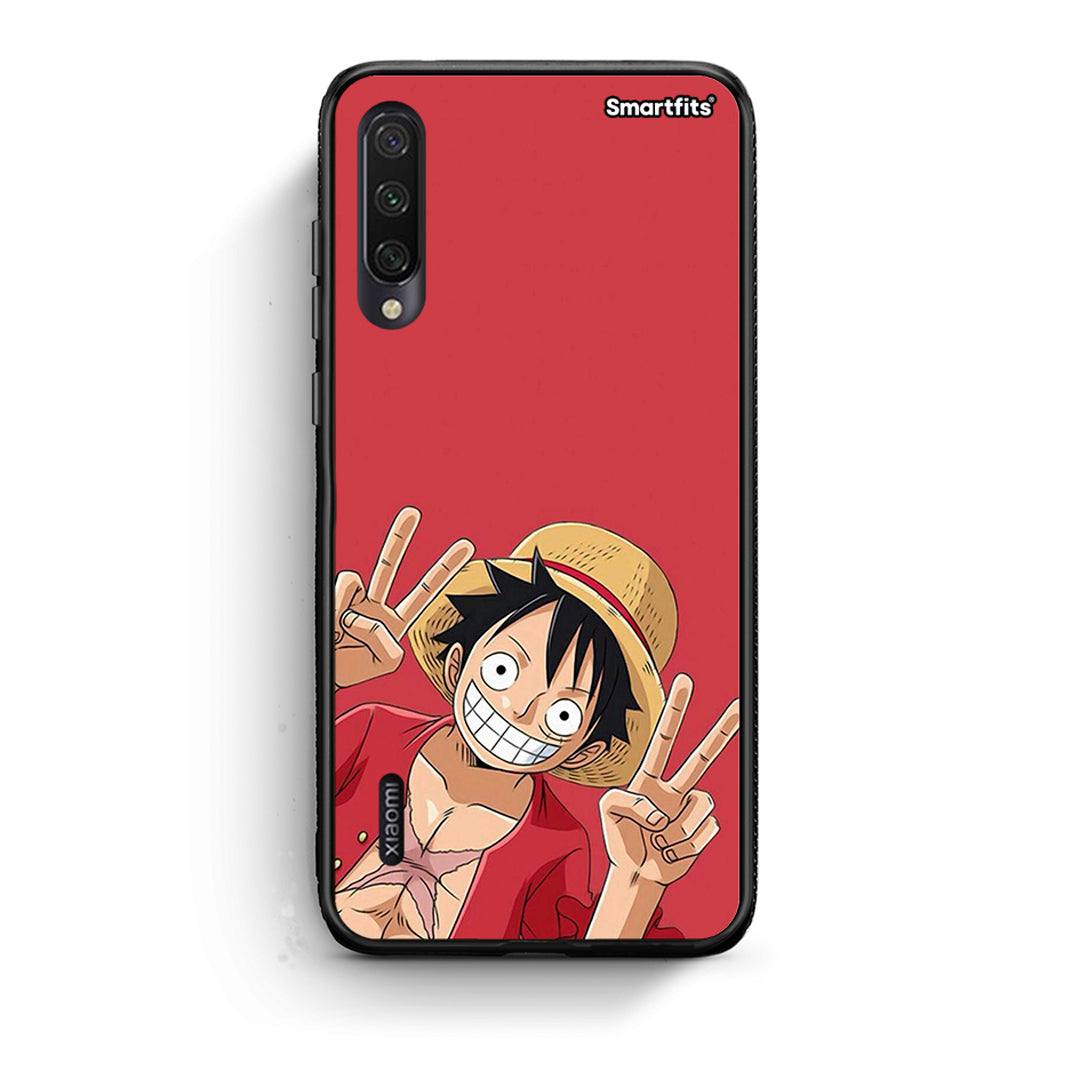 Xiaomi Mi A3 Pirate Luffy Θήκη από τη Smartfits με σχέδιο στο πίσω μέρος και μαύρο περίβλημα | Smartphone case with colorful back and black bezels by Smartfits