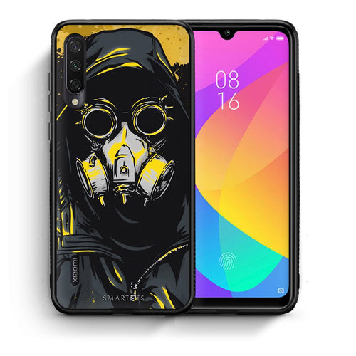 Θήκη Xiaomi Mi A3 Mask PopArt από τη Smartfits με σχέδιο στο πίσω μέρος και μαύρο περίβλημα | Xiaomi Mi A3 Mask PopArt case with colorful back and black bezels