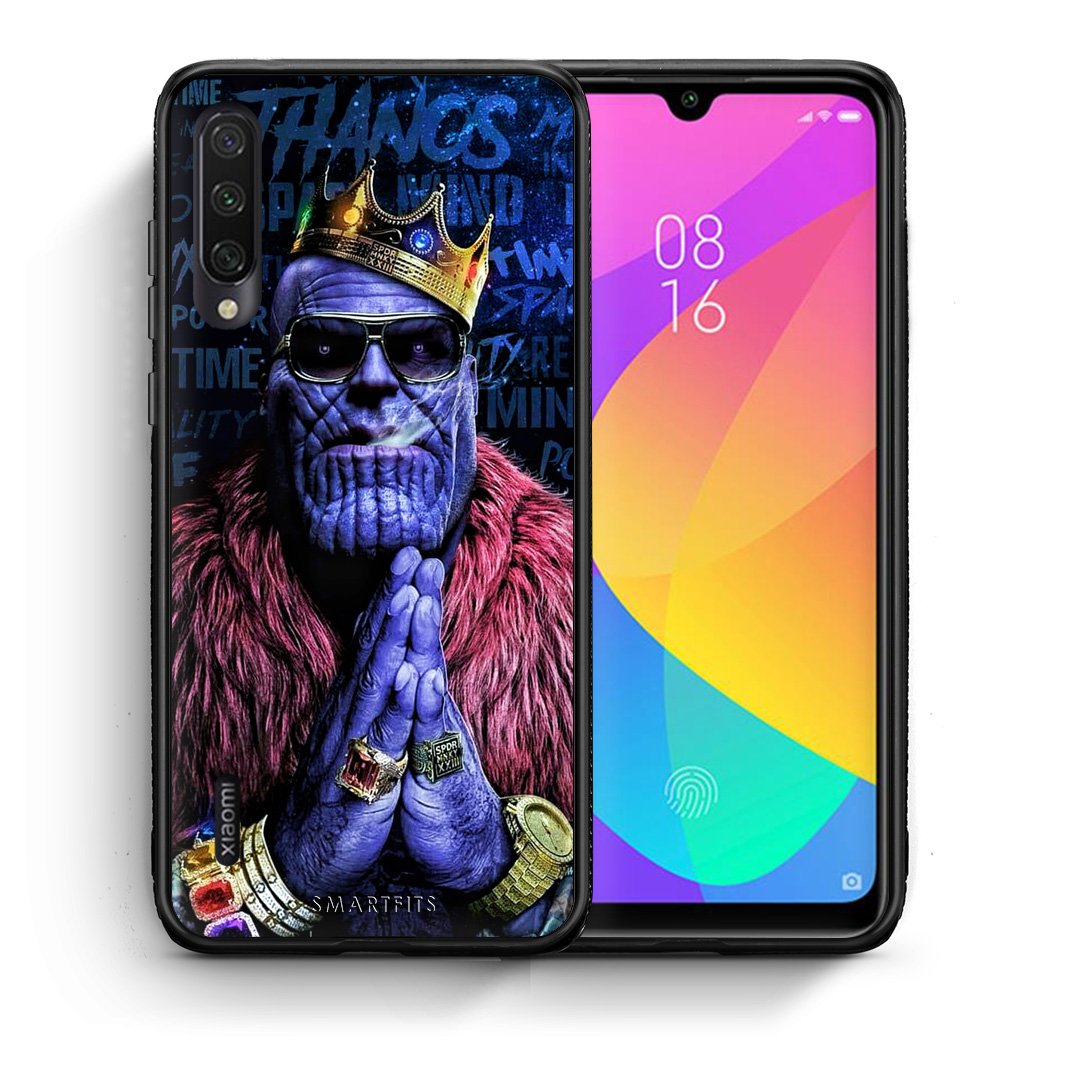 Θήκη Xiaomi Mi A3 Thanos PopArt από τη Smartfits με σχέδιο στο πίσω μέρος και μαύρο περίβλημα | Xiaomi Mi A3 Thanos PopArt case with colorful back and black bezels