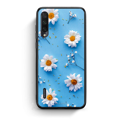 Xiaomi Mi A3 Real Daisies θήκη από τη Smartfits με σχέδιο στο πίσω μέρος και μαύρο περίβλημα | Smartphone case with colorful back and black bezels by Smartfits