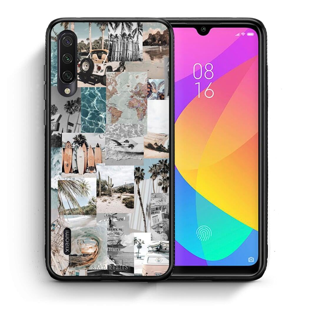 Θήκη Xiaomi Mi A3 Retro Beach Life από τη Smartfits με σχέδιο στο πίσω μέρος και μαύρο περίβλημα | Xiaomi Mi A3 Retro Beach Life case with colorful back and black bezels