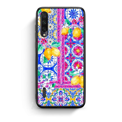 Xiaomi Mi A3 Retro Spring θήκη από τη Smartfits με σχέδιο στο πίσω μέρος και μαύρο περίβλημα | Smartphone case with colorful back and black bezels by Smartfits
