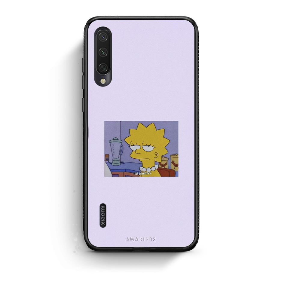 Xiaomi Mi A3 So Happy θήκη από τη Smartfits με σχέδιο στο πίσω μέρος και μαύρο περίβλημα | Smartphone case with colorful back and black bezels by Smartfits
