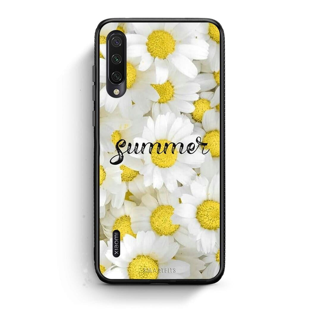 Xiaomi Mi A3 Summer Daisies Θήκη από τη Smartfits με σχέδιο στο πίσω μέρος και μαύρο περίβλημα | Smartphone case with colorful back and black bezels by Smartfits