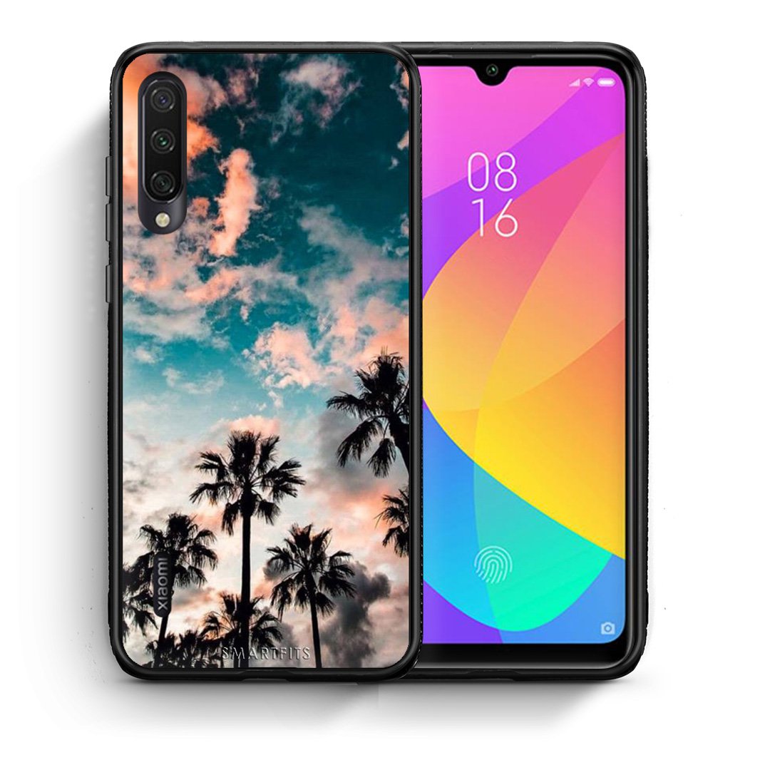 Θήκη Xiaomi Mi A3 Sky Summer από τη Smartfits με σχέδιο στο πίσω μέρος και μαύρο περίβλημα | Xiaomi Mi A3 Sky Summer case with colorful back and black bezels