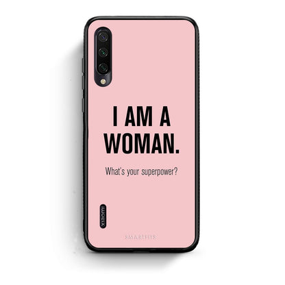 Xiaomi Mi A3 Superpower Woman θήκη από τη Smartfits με σχέδιο στο πίσω μέρος και μαύρο περίβλημα | Smartphone case with colorful back and black bezels by Smartfits