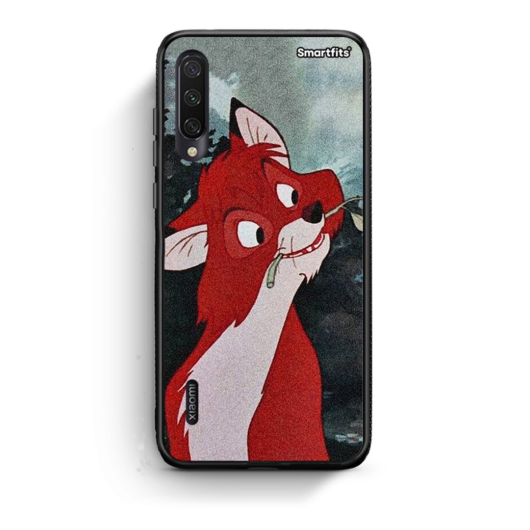 Xiaomi Mi A3 Tod And Vixey Love 1 θήκη από τη Smartfits με σχέδιο στο πίσω μέρος και μαύρο περίβλημα | Smartphone case with colorful back and black bezels by Smartfits