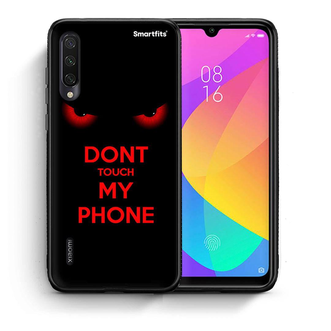 Θήκη Xiaomi Mi A3 Touch My Phone από τη Smartfits με σχέδιο στο πίσω μέρος και μαύρο περίβλημα | Xiaomi Mi A3 Touch My Phone case with colorful back and black bezels