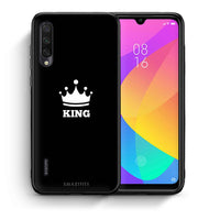 Thumbnail for Θήκη Xiaomi Mi A3 King Valentine από τη Smartfits με σχέδιο στο πίσω μέρος και μαύρο περίβλημα | Xiaomi Mi A3 King Valentine case with colorful back and black bezels