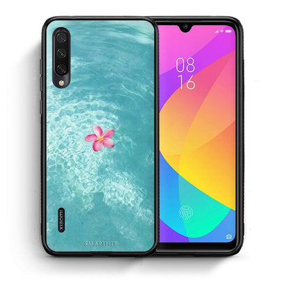 Θήκη Xiaomi Mi A3 Water Flower από τη Smartfits με σχέδιο στο πίσω μέρος και μαύρο περίβλημα | Xiaomi Mi A3 Water Flower case with colorful back and black bezels