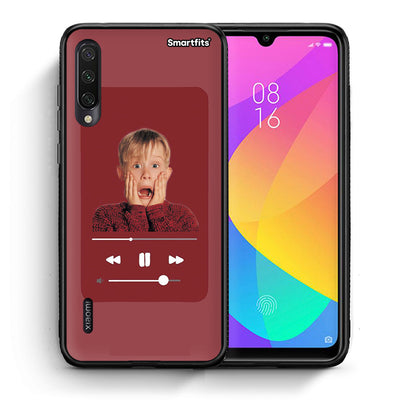 Θήκη Xiaomi Mi A3 Xmas Alone Music από τη Smartfits με σχέδιο στο πίσω μέρος και μαύρο περίβλημα | Xiaomi Mi A3 Xmas Alone Music case with colorful back and black bezels