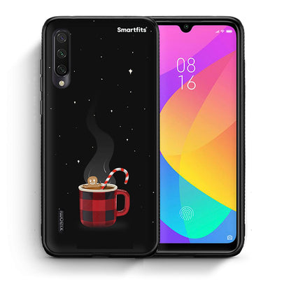 Θήκη Xiaomi Mi A3 Xmas Bathing από τη Smartfits με σχέδιο στο πίσω μέρος και μαύρο περίβλημα | Xiaomi Mi A3 Xmas Bathing case with colorful back and black bezels