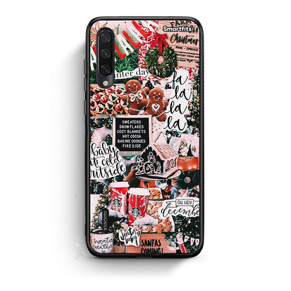 Xiaomi Mi A3 Xmas Habbits θήκη από τη Smartfits με σχέδιο στο πίσω μέρος και μαύρο περίβλημα | Smartphone case with colorful back and black bezels by Smartfits