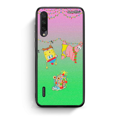 Xiaomi Mi A3 Xmas Lights θήκη από τη Smartfits με σχέδιο στο πίσω μέρος και μαύρο περίβλημα | Smartphone case with colorful back and black bezels by Smartfits