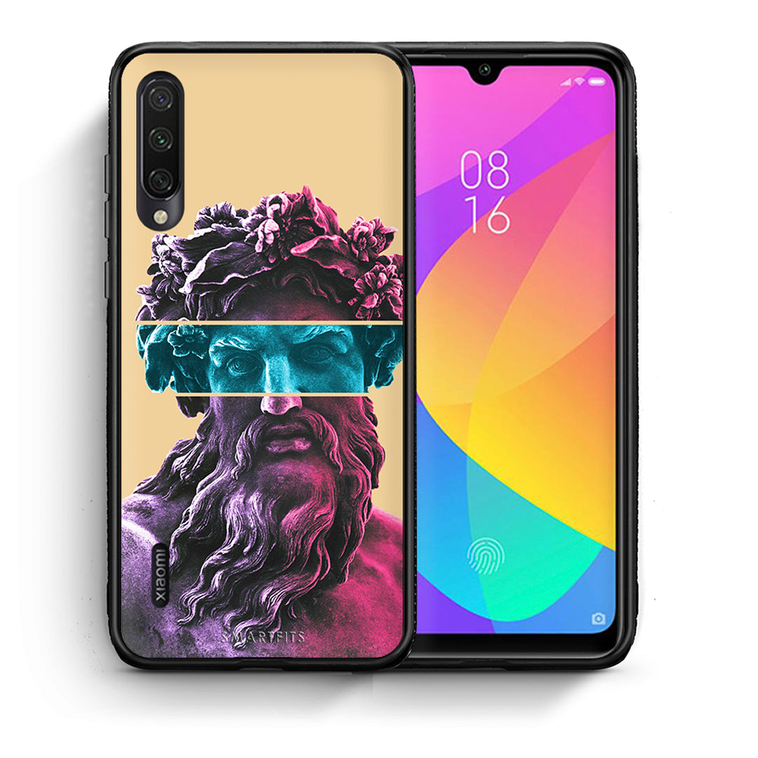 Θήκη Αγίου Βαλεντίνου Xiaomi Mi A3 Zeus Art από τη Smartfits με σχέδιο στο πίσω μέρος και μαύρο περίβλημα | Xiaomi Mi A3 Zeus Art case with colorful back and black bezels