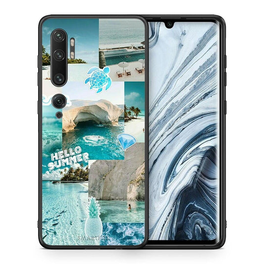 Θήκη Xiaomi Mi Note 10 / 10 Pro Aesthetic Summer από τη Smartfits με σχέδιο στο πίσω μέρος και μαύρο περίβλημα | Xiaomi Mi Note 10 / 10 Pro Aesthetic Summer case with colorful back and black bezels