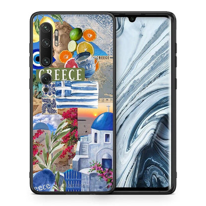 Θήκη Xiaomi Mi Note 10 / 10 Pro All Greek από τη Smartfits με σχέδιο στο πίσω μέρος και μαύρο περίβλημα | Xiaomi Mi Note 10 / 10 Pro All Greek case with colorful back and black bezels