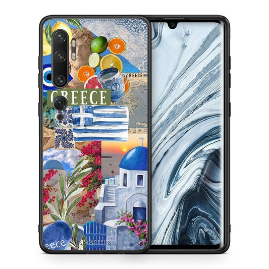 Θήκη Xiaomi Mi Note 10 / 10 Pro All Greek από τη Smartfits με σχέδιο στο πίσω μέρος και μαύρο περίβλημα | Xiaomi Mi Note 10 / 10 Pro All Greek case with colorful back and black bezels
