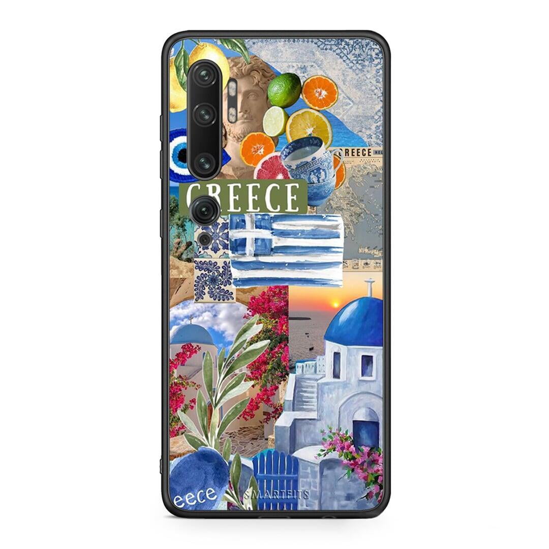Xiaomi Mi Note 10 / 10 Pro All Greek Θήκη από τη Smartfits με σχέδιο στο πίσω μέρος και μαύρο περίβλημα | Smartphone case with colorful back and black bezels by Smartfits