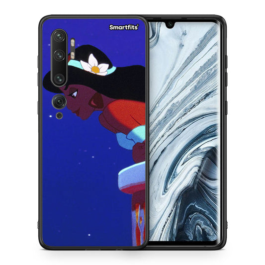 Θήκη Xiaomi Mi Note 10 Pro Alladin And Jasmine Love 2 από τη Smartfits με σχέδιο στο πίσω μέρος και μαύρο περίβλημα | Xiaomi Mi Note 10 Pro Alladin And Jasmine Love 2 case with colorful back and black bezels