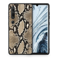Thumbnail for Θήκη Xiaomi Mi Note 10 Pro Fashion Snake Animal από τη Smartfits με σχέδιο στο πίσω μέρος και μαύρο περίβλημα | Xiaomi Mi Note 10 Pro Fashion Snake Animal case with colorful back and black bezels