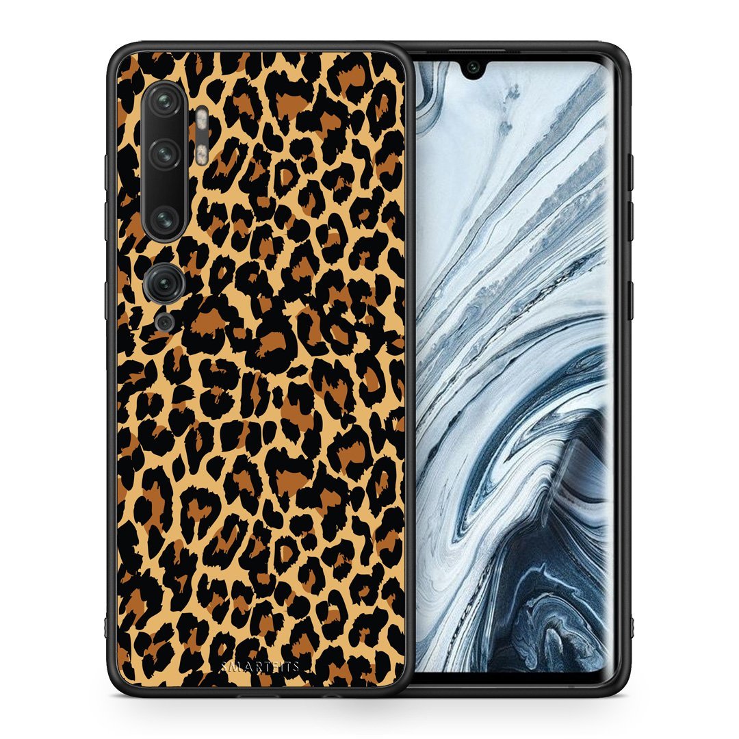 Θήκη Xiaomi Mi Note 10 Pro Leopard Animal από τη Smartfits με σχέδιο στο πίσω μέρος και μαύρο περίβλημα | Xiaomi Mi Note 10 Pro Leopard Animal case with colorful back and black bezels